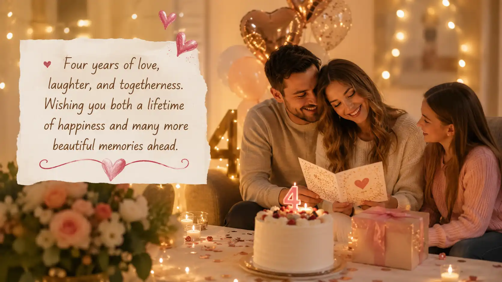 4 years of togetherness Anniversary Quotes