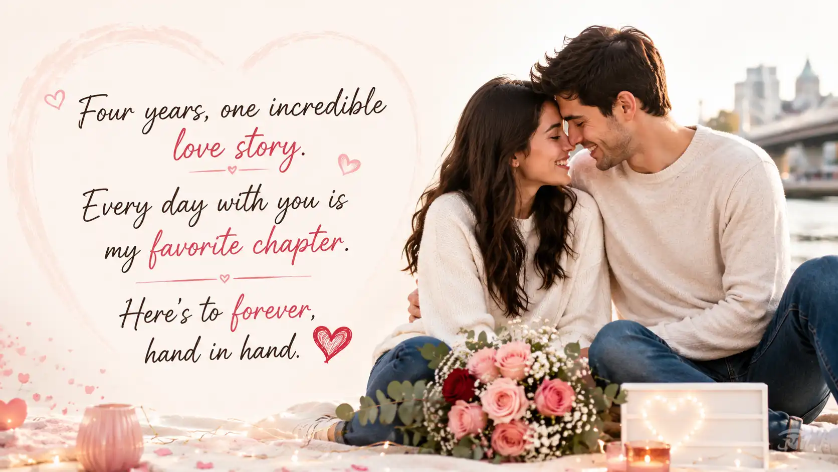 4 years of togetherness anniversary quotes for couple