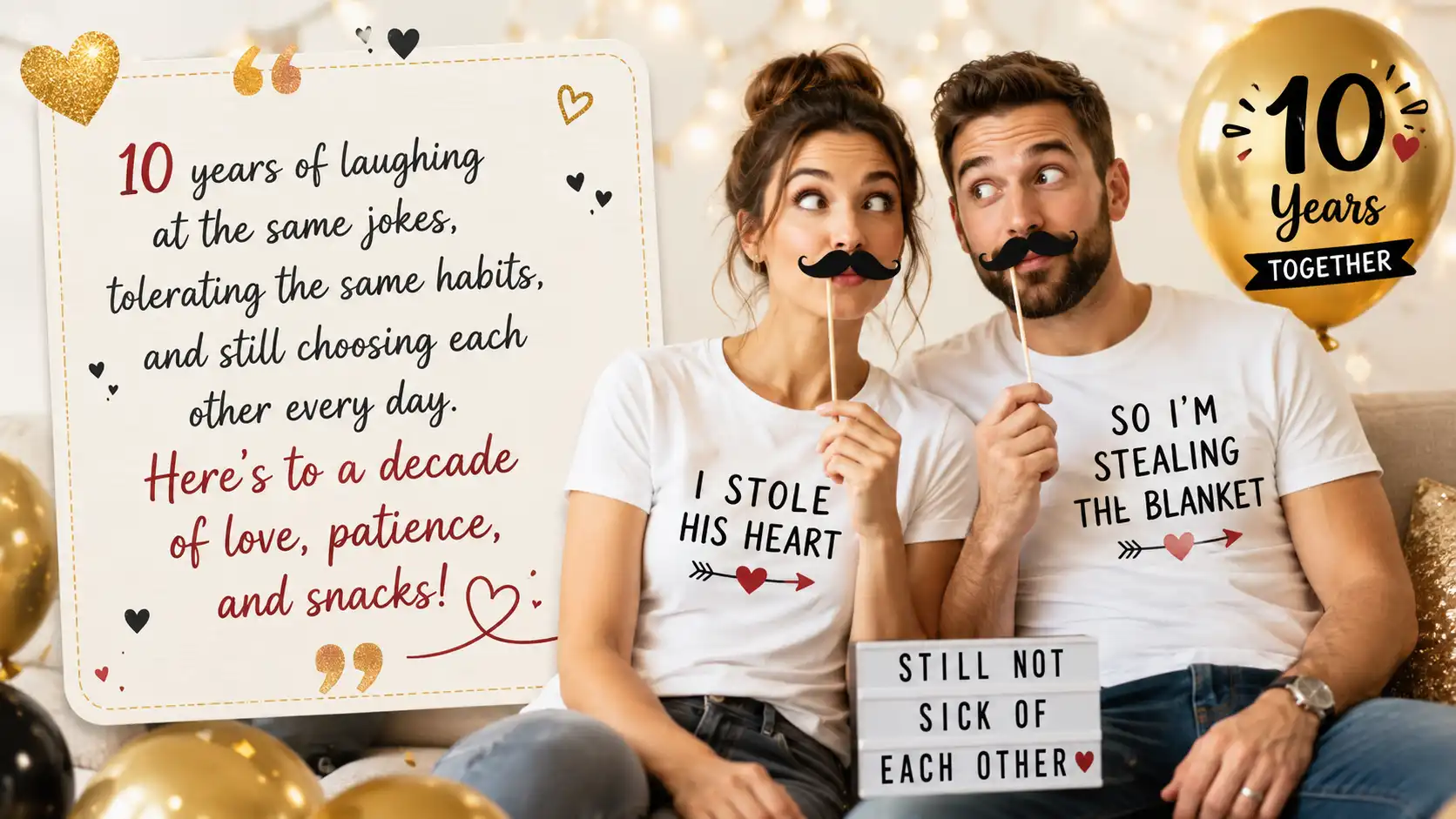 10 years of togetherness quotes for couple