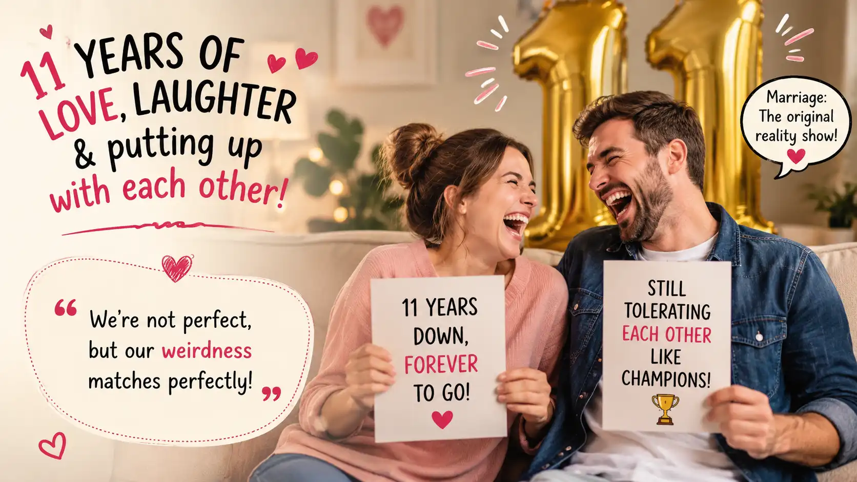 11 year anniversary wishes for friend funny in english