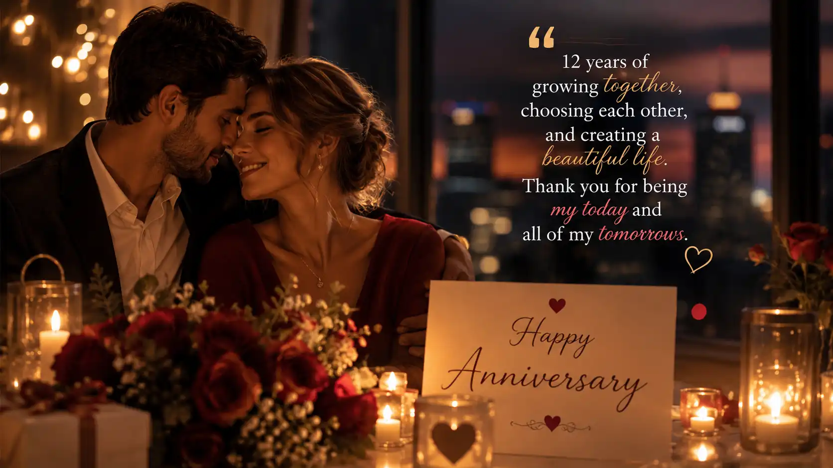 12 year anniversary wishes for husband