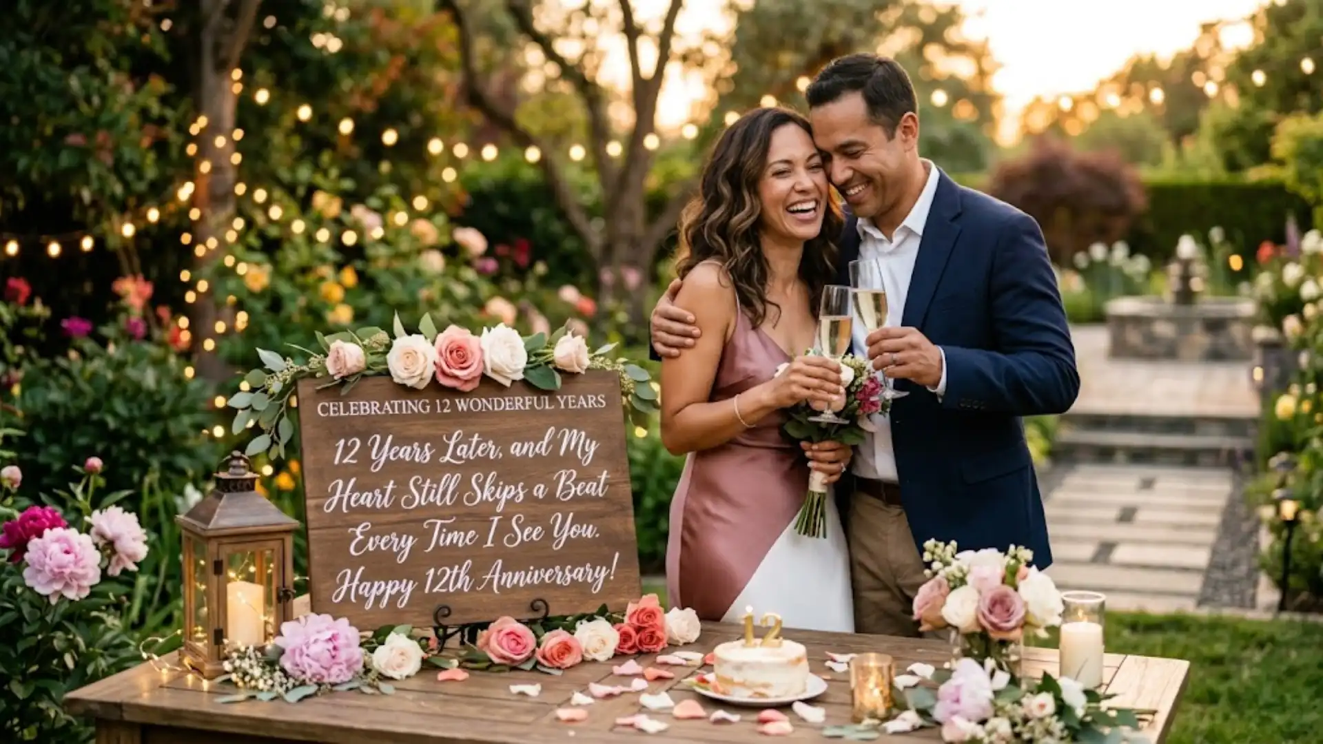 12th wedding anniversary wishes for friends