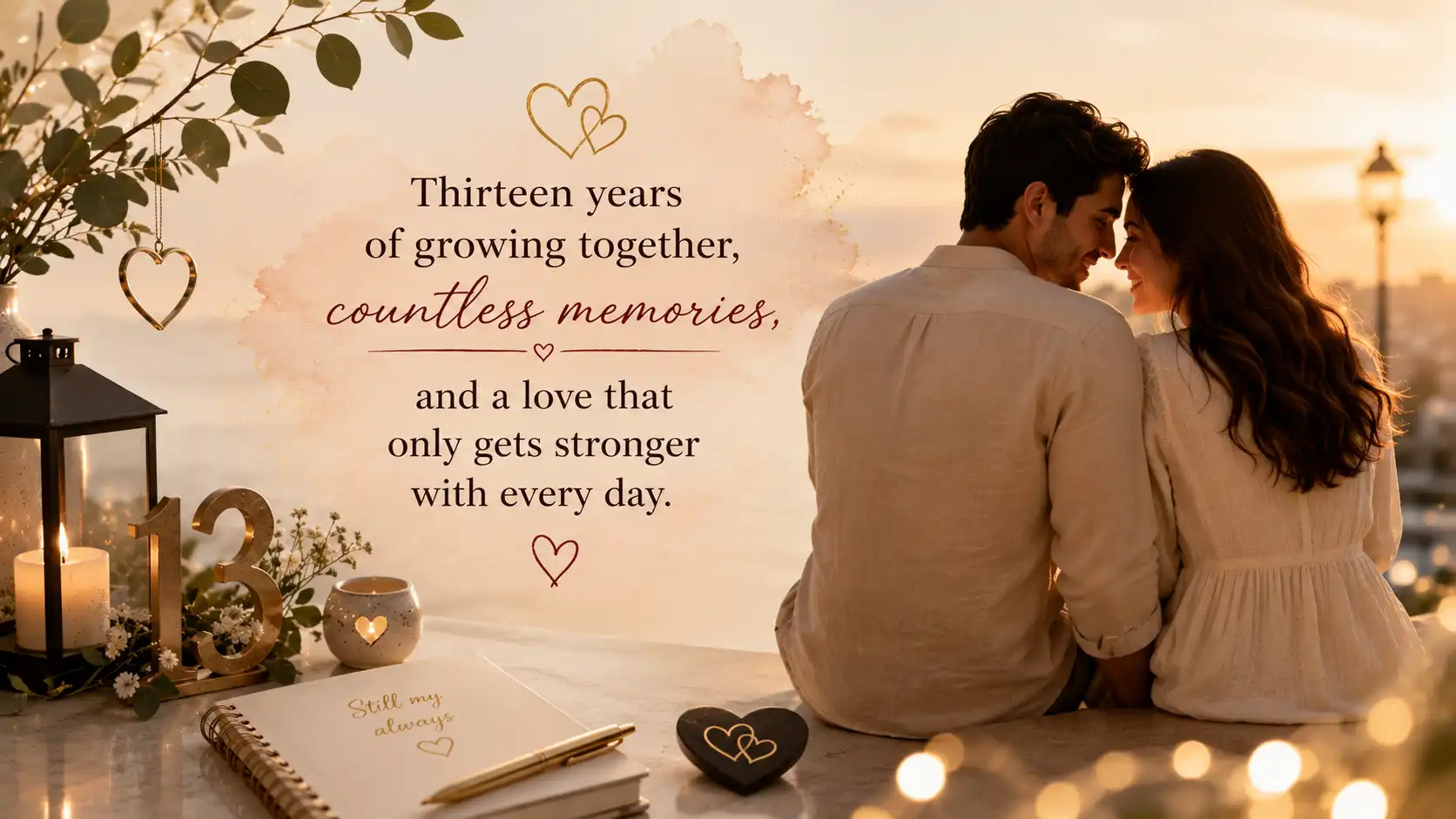 13 years of togetherness quotes for wife
