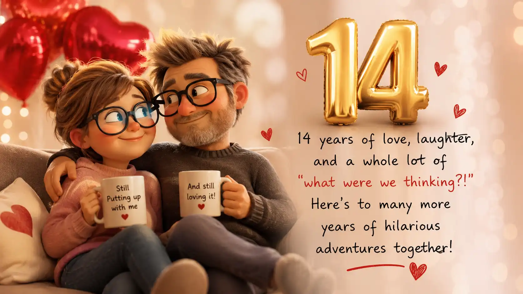 14 years of togetherness funny quotes