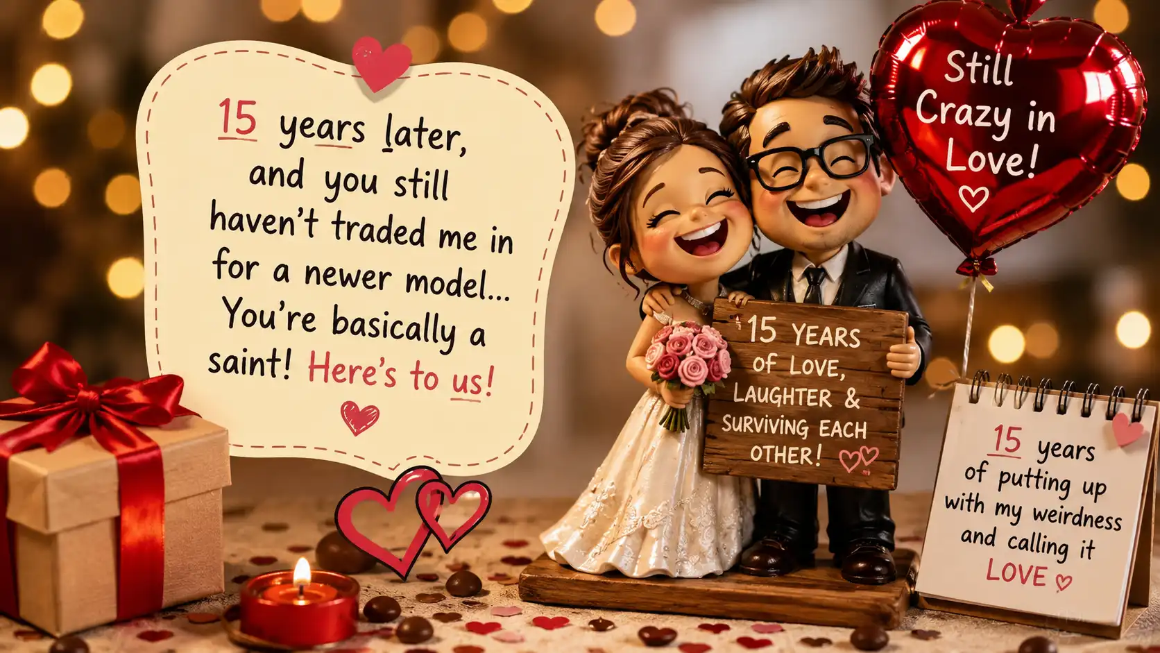 15 year anniversary quotes funny