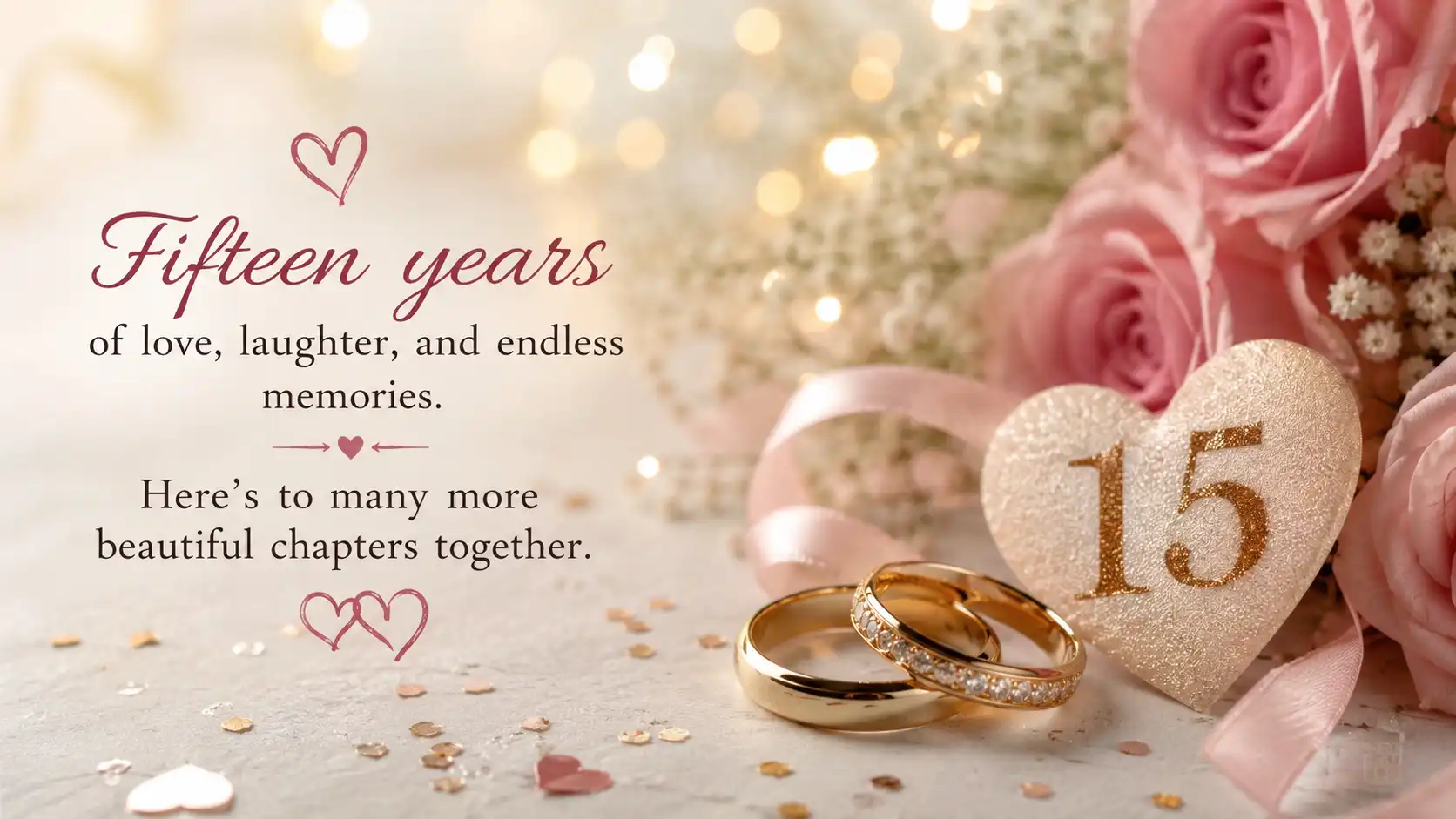 15 year anniversary wishes for couple