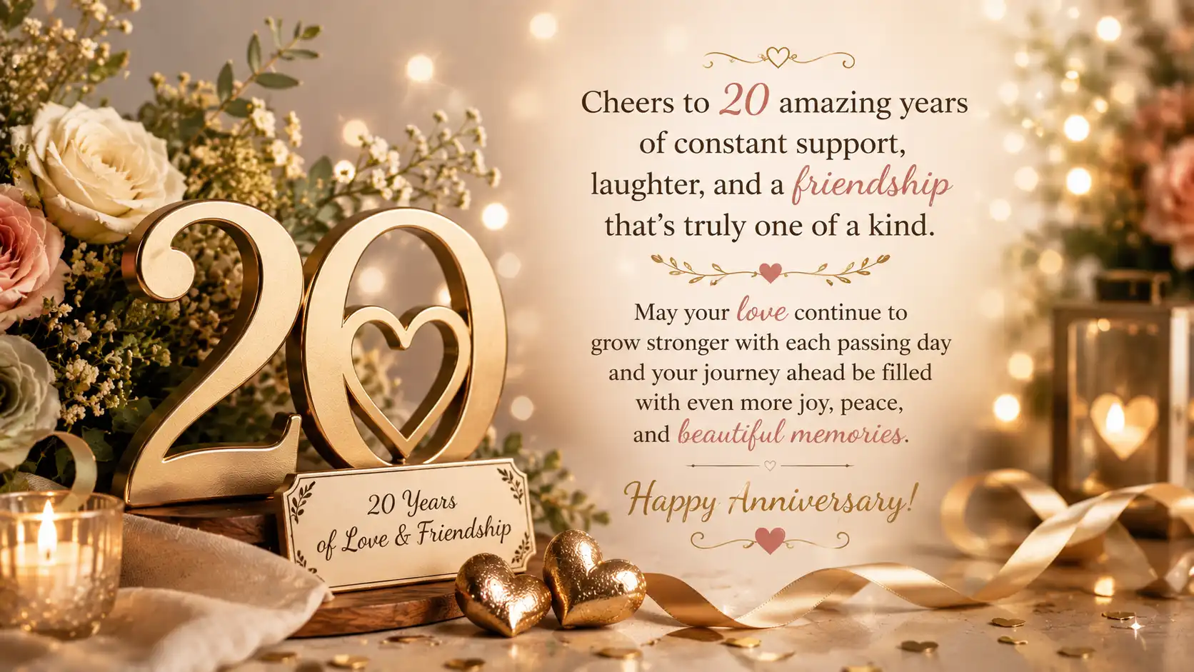 20 year anniversary wishes for couple