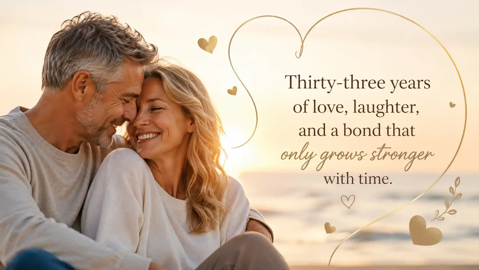 33rd wedding Anniversary wishes for friends
