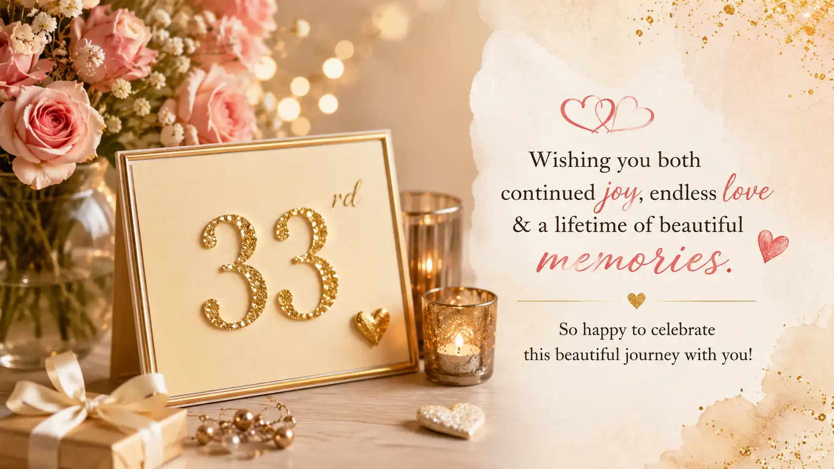 33rd wedding anniversary wishes for wife