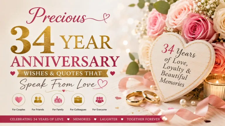 34 year anniversary