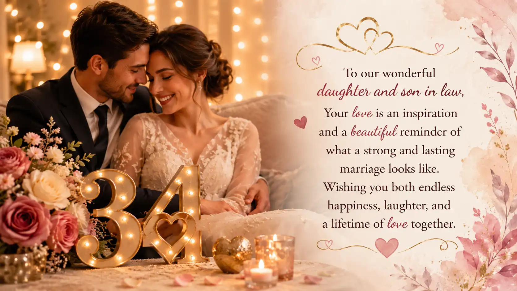 34 year anniversary wishes for couple