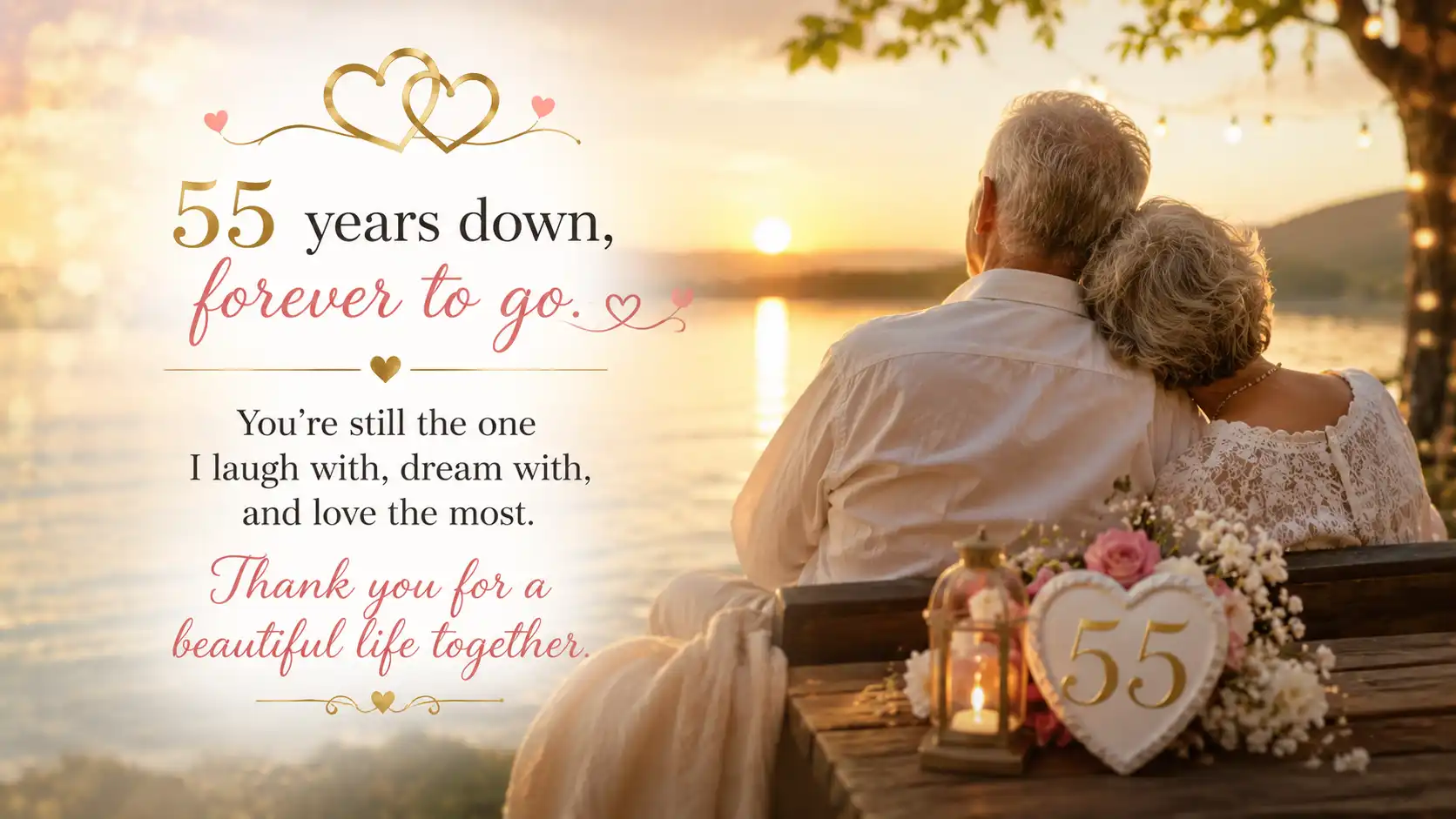 55 year anniversary wishes for wife