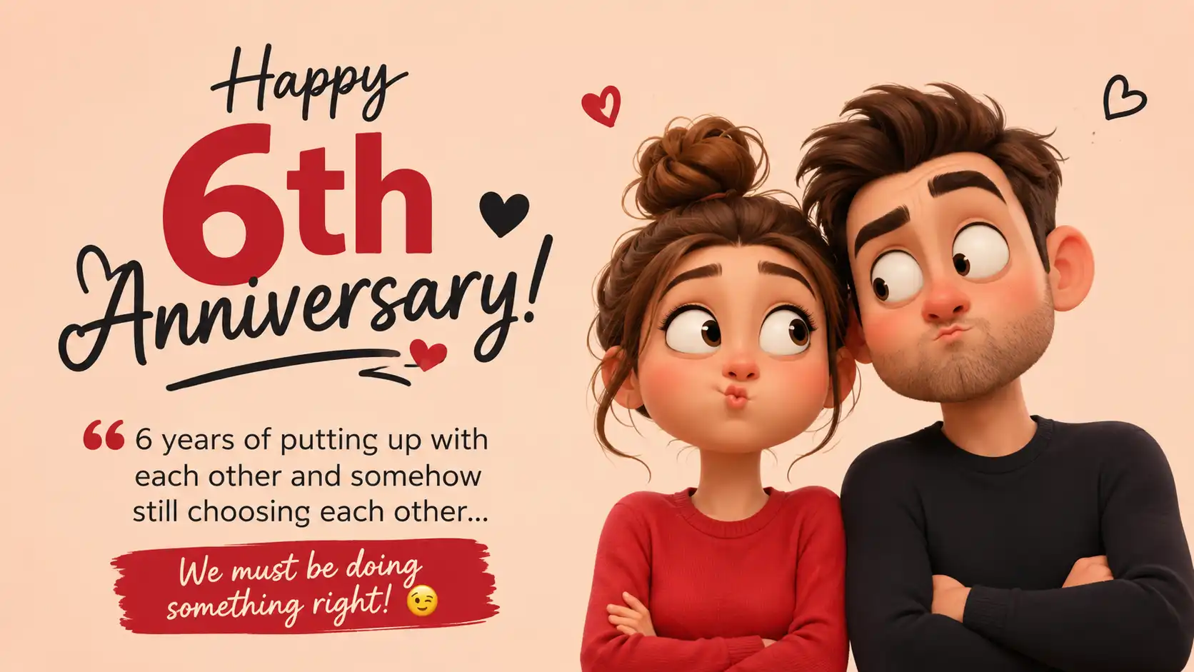 6 anniversary wishes for husband