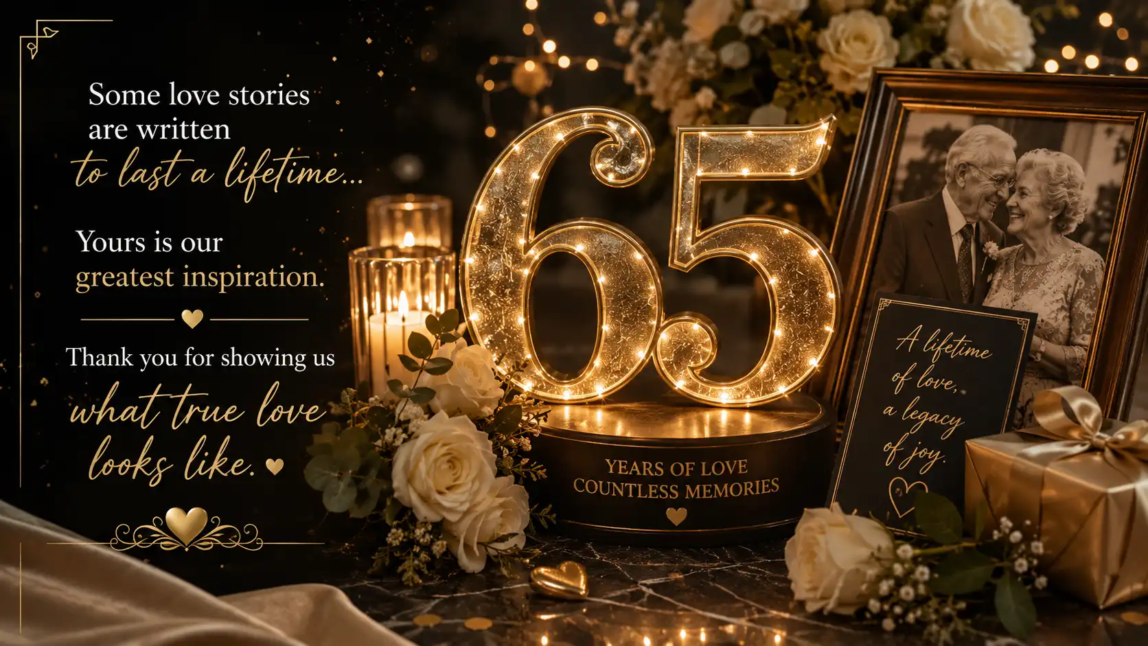 65 year anniversary wishes for couple
