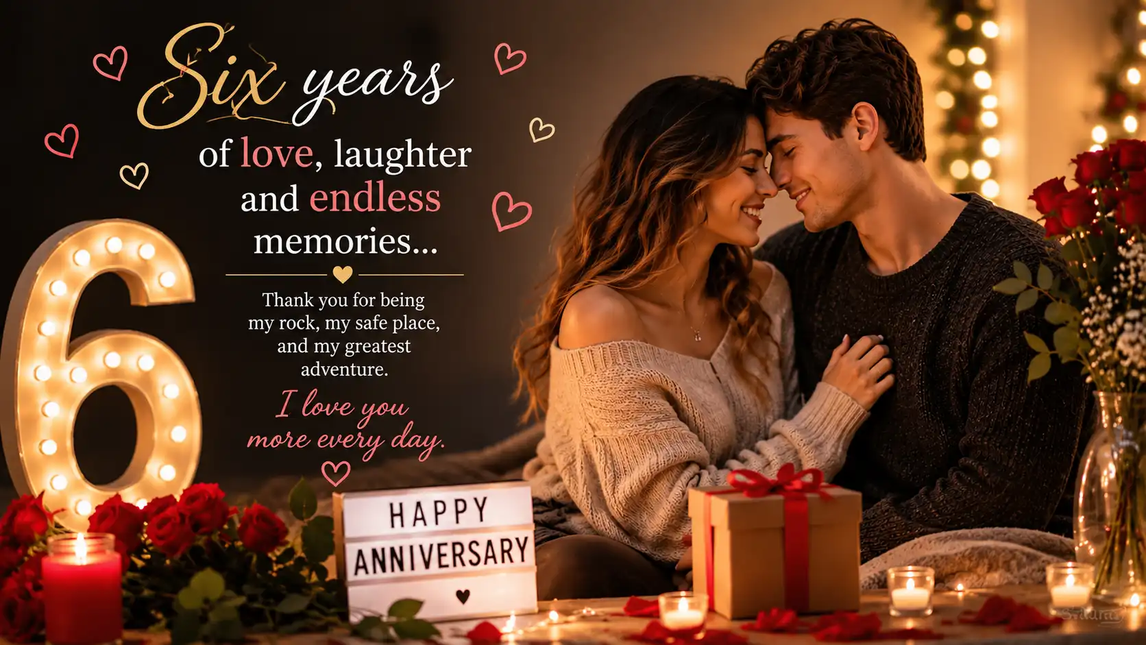 6th anniversary wishes for friend