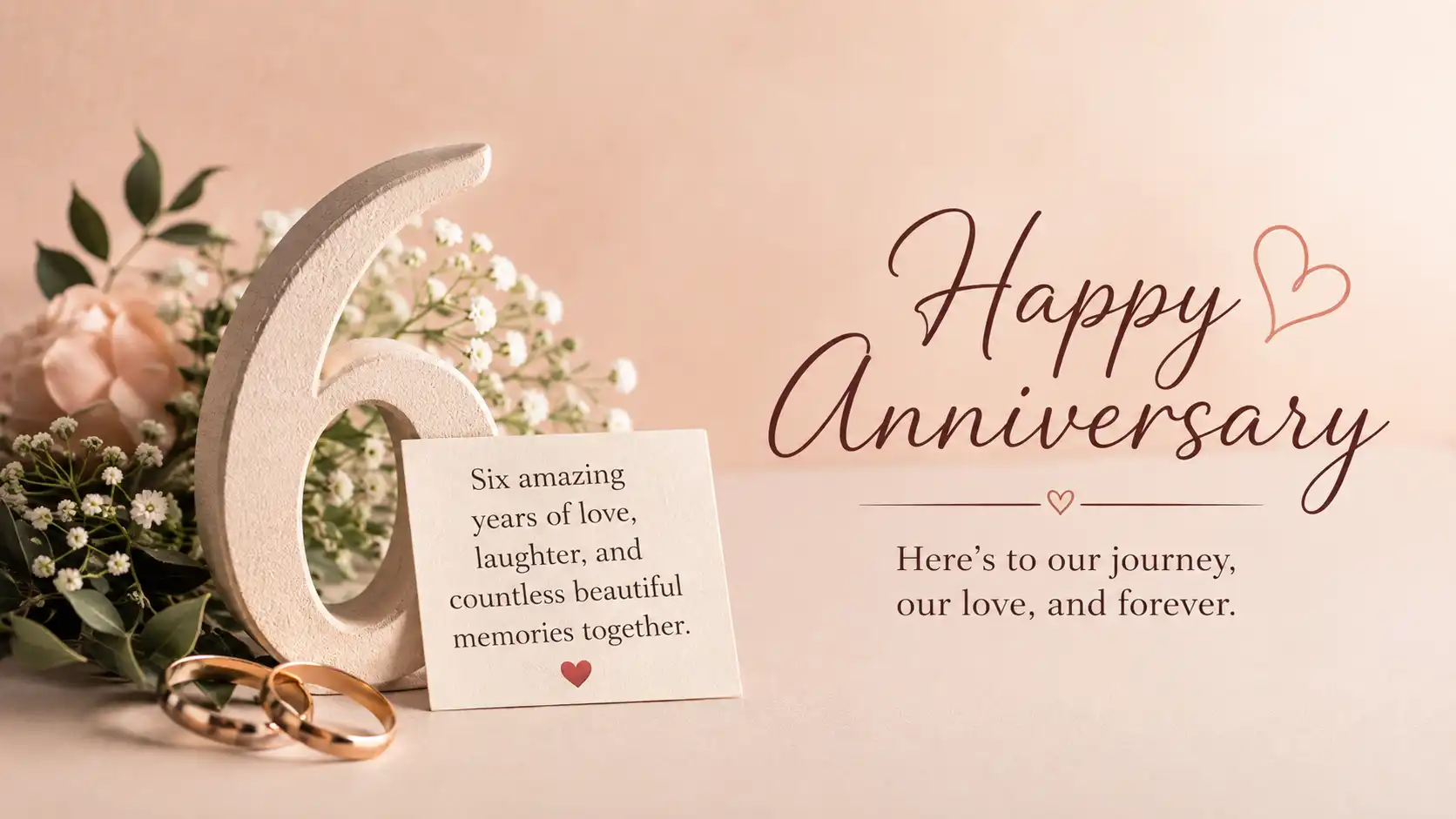 6th marriage anniversary wishes