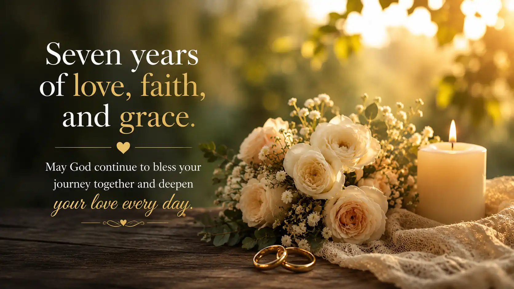 7 year anniversary message for husband in english