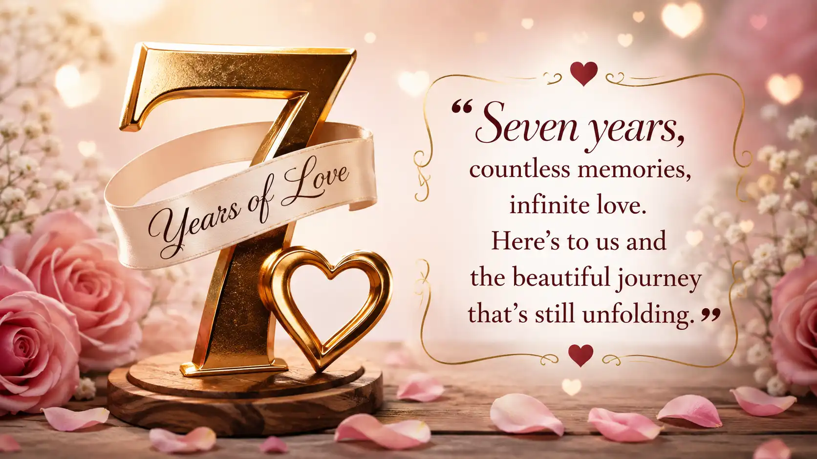 7 years anniversary short message to my wife