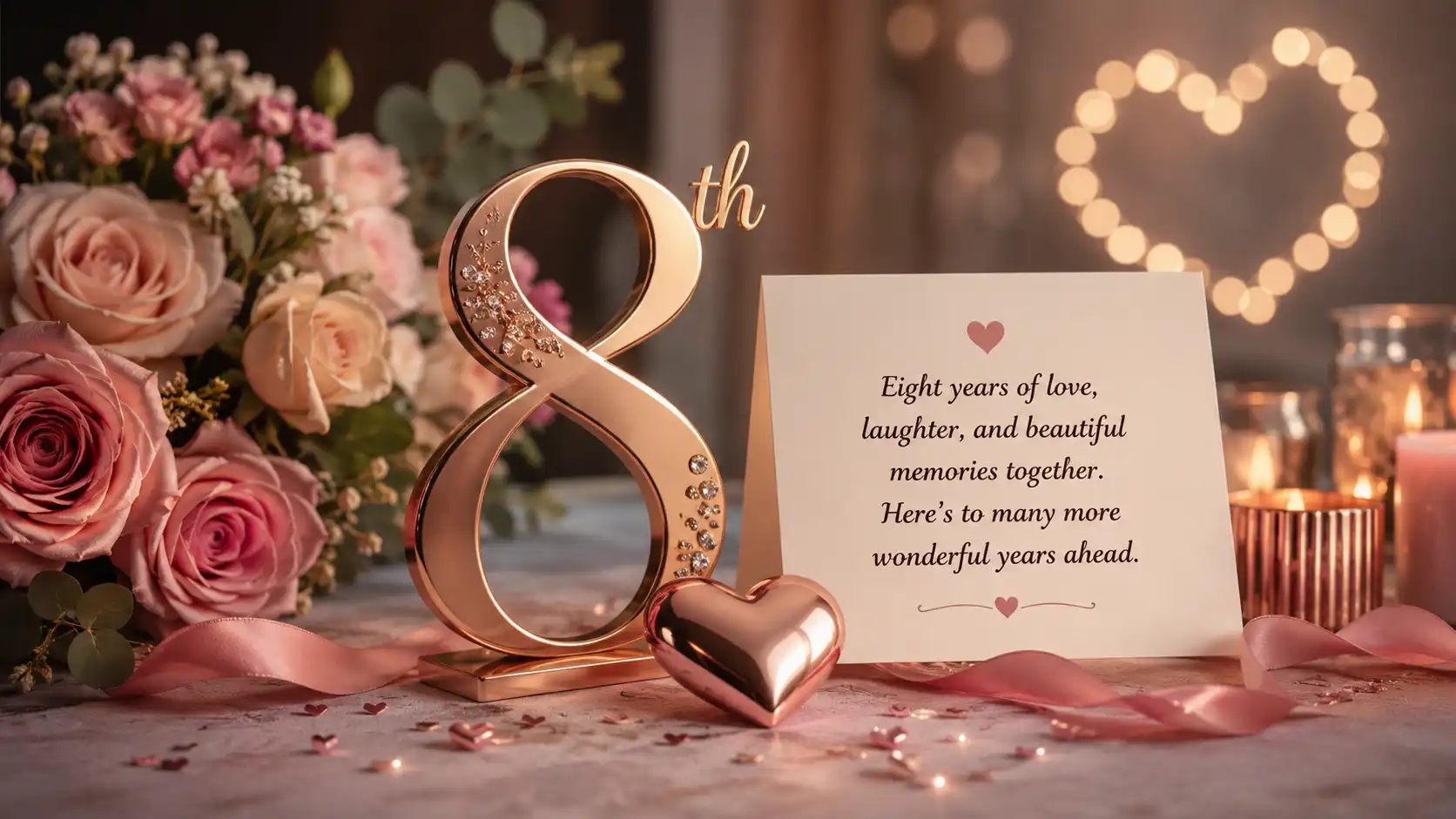 8 years of togetherness Quotes for him
