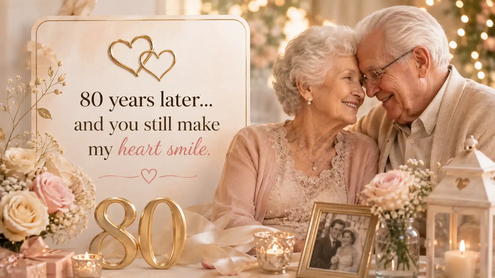 80th anniversary wishes for couple in english text for friend