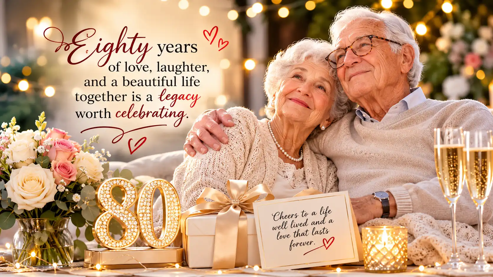 80th anniversary wishes for couple