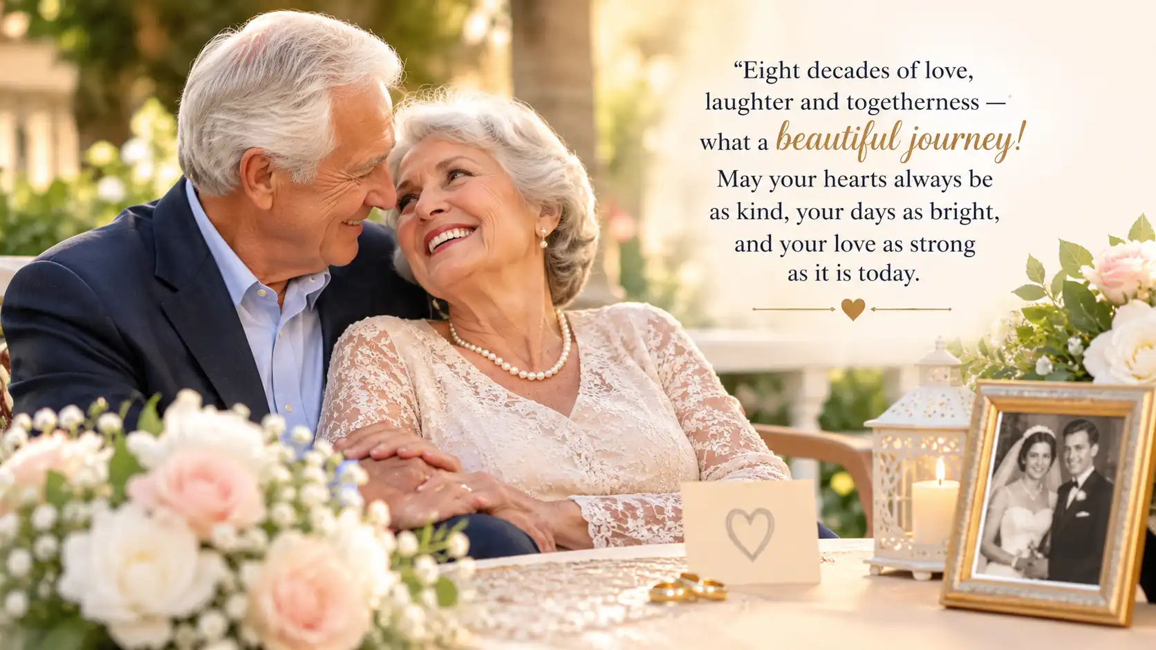 80th year anniversary wishes for couple