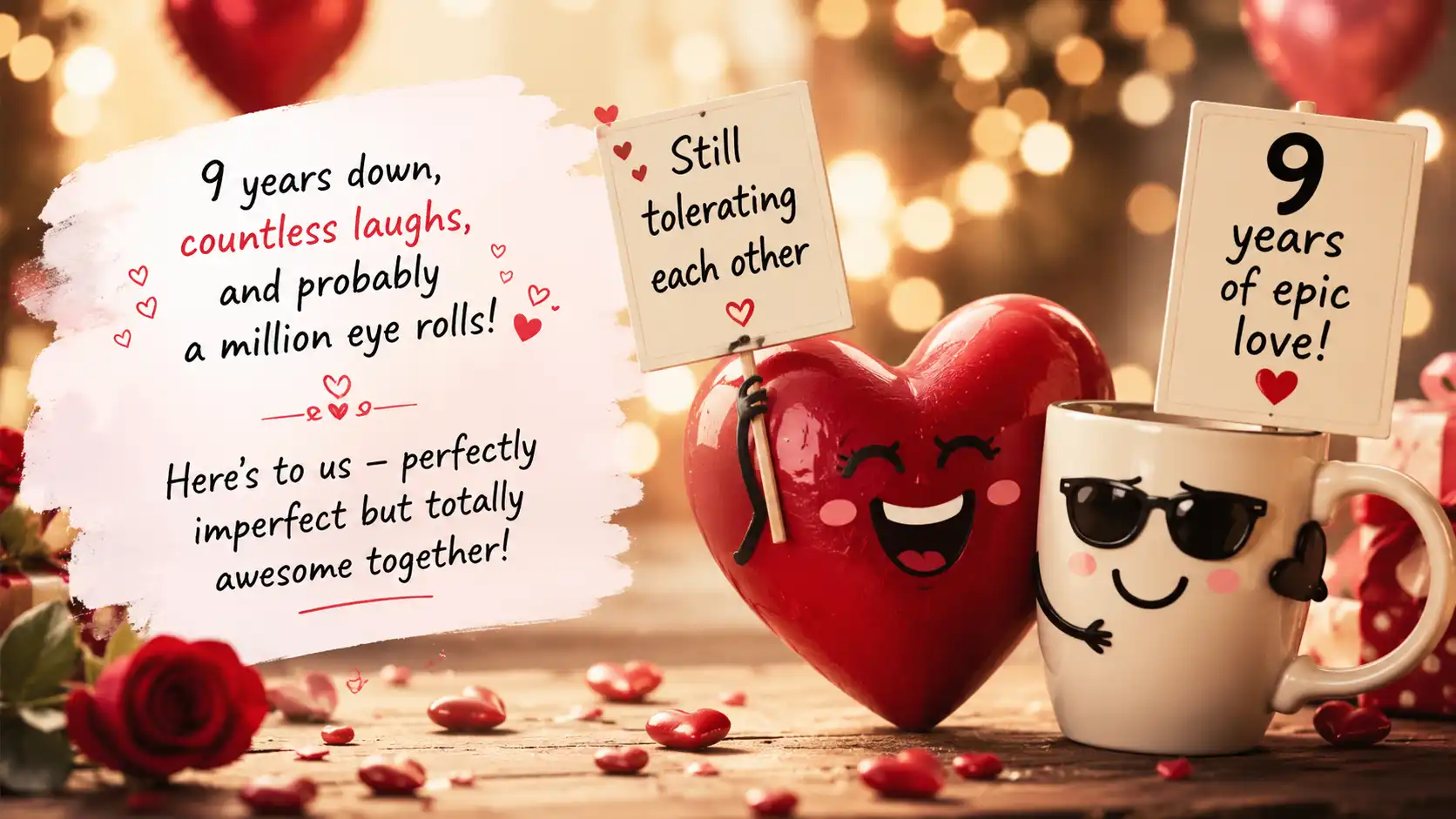 9 years of togetherness funny quotes
