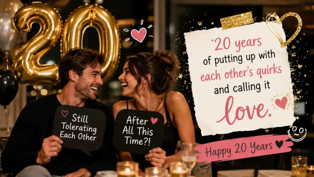 Funny 20 year Anniversary Quotes