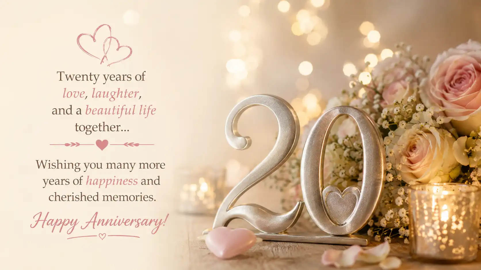 Happy 20th anniversary wishes