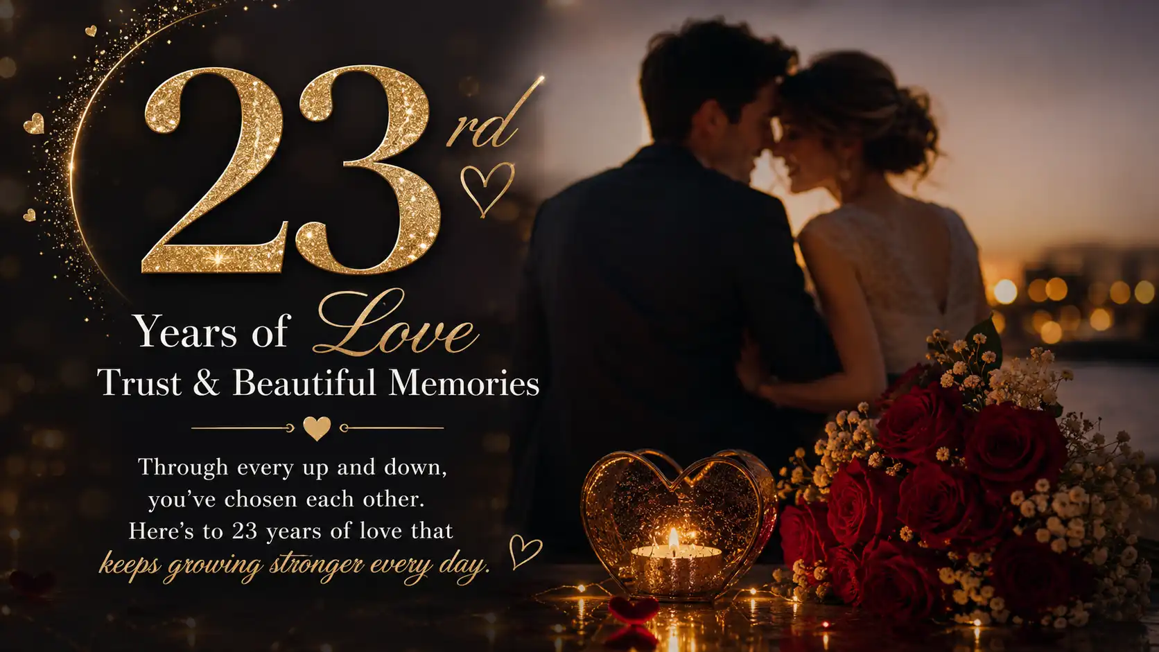 Happy 23rd anniversary wishes