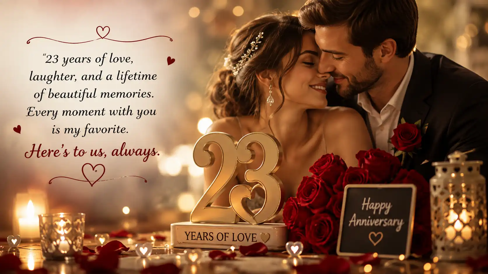 Happy 23rd wedding anniversary Wishes to my husband