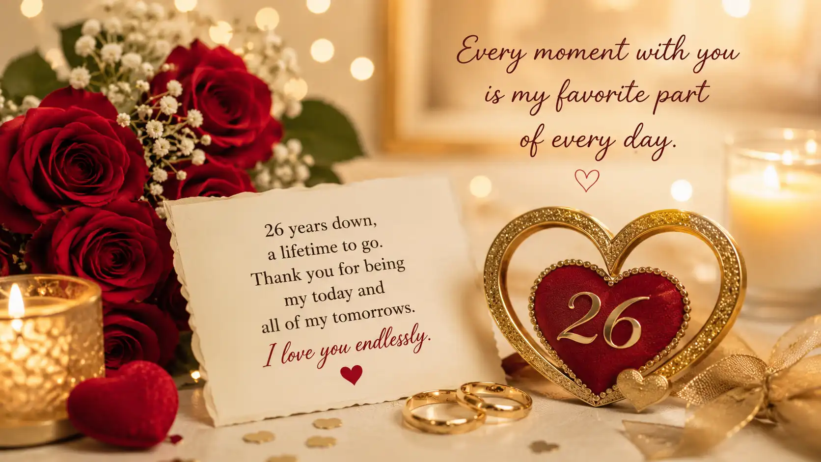 Happy 26th wedding anniversary quotes for parents