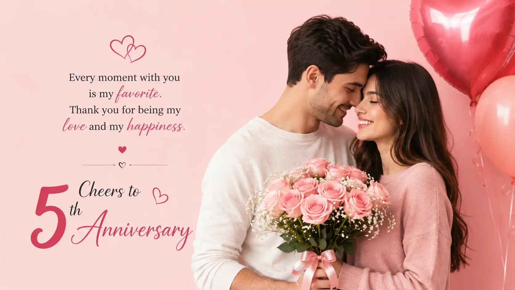 Happy 5th anniversary my love quotes