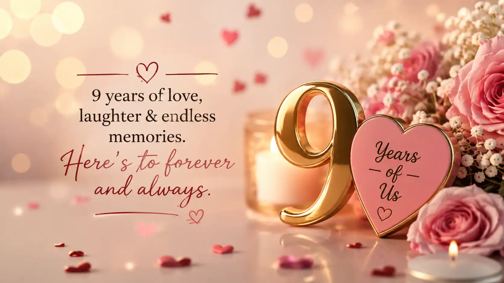 Happy 9 years anniversary my love