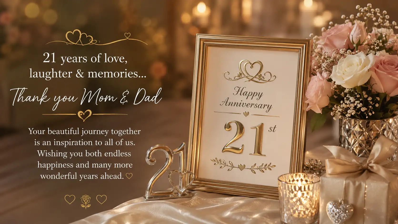 Heart touching 21st wedding anniversary wishes for husband