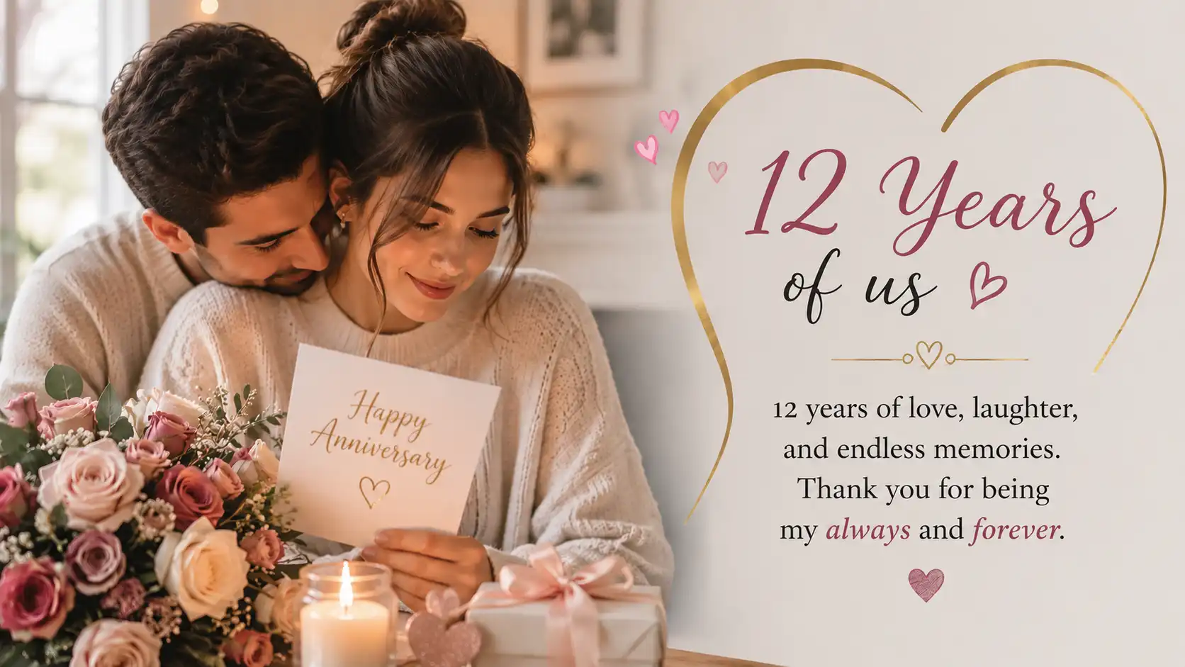 happy 12th wedding anniversary wishes