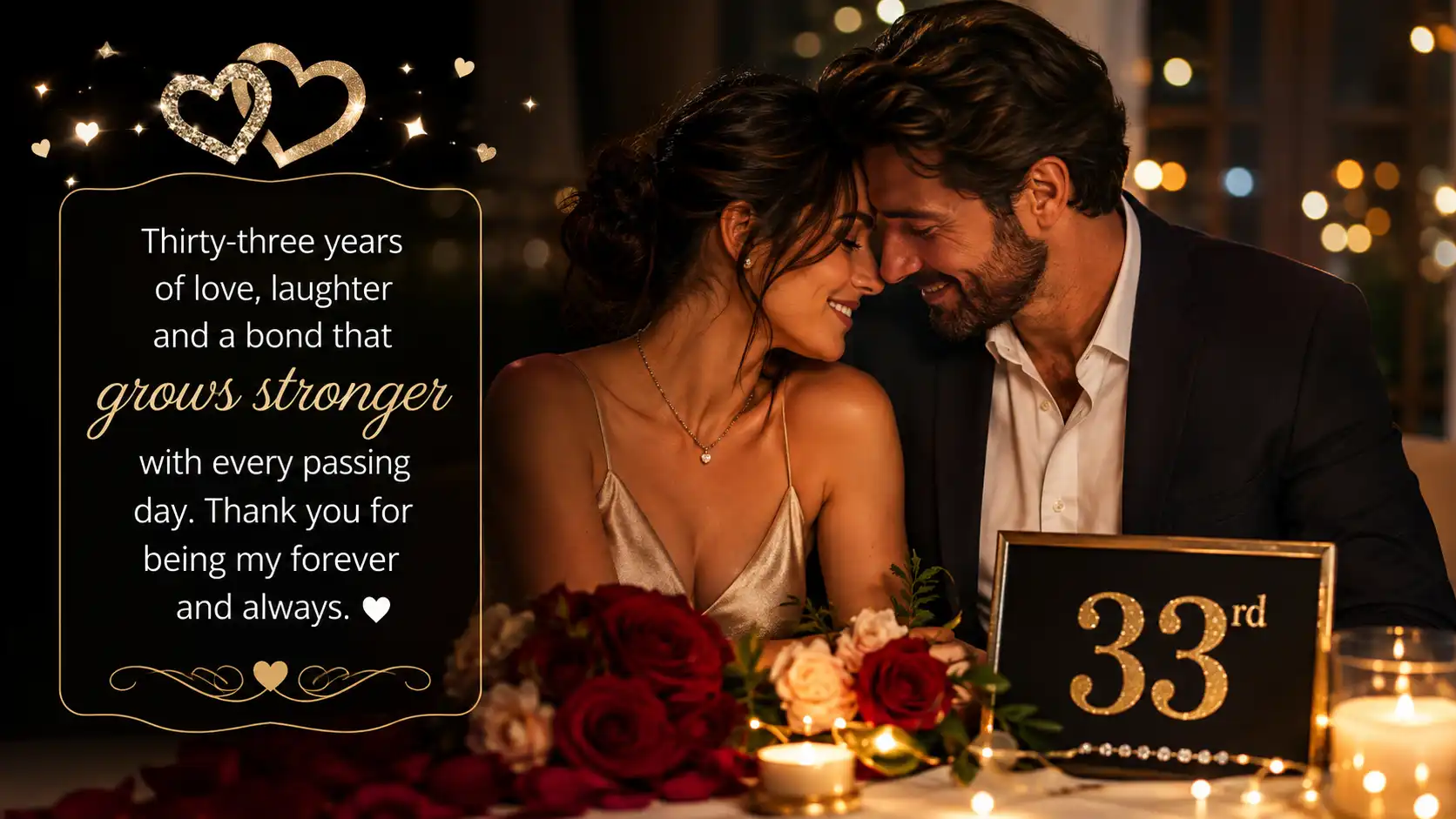 happy 33rd anniversary to my husband