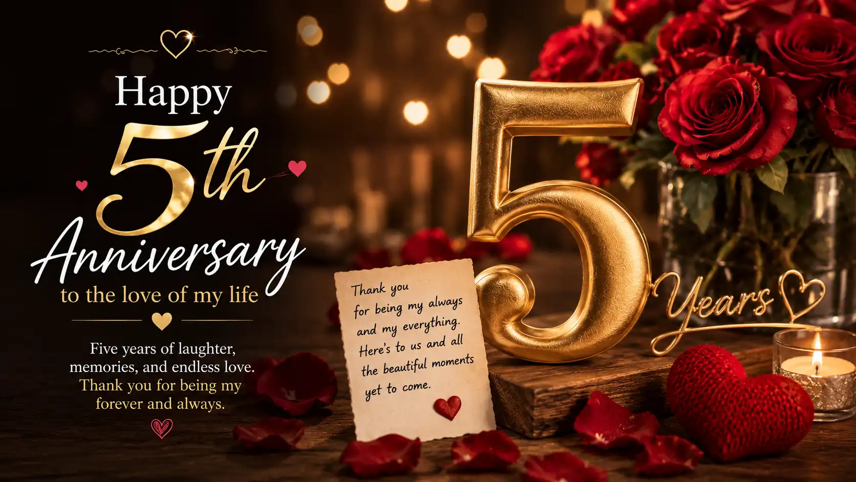 happy 5th anniversary my love