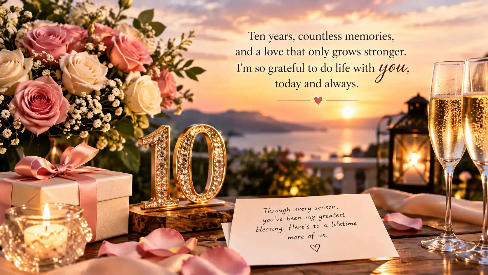10th marriage anniversary wishes for wife