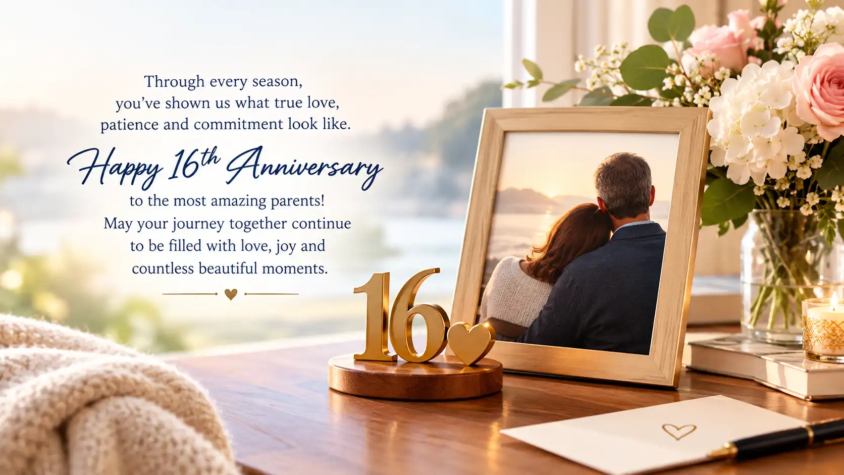 16 years anniversary caption for wife
