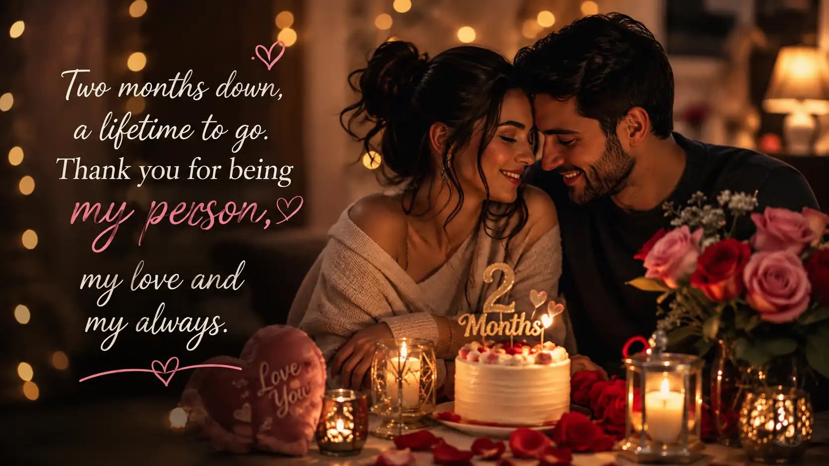 2nd month anniversary wishes for husband