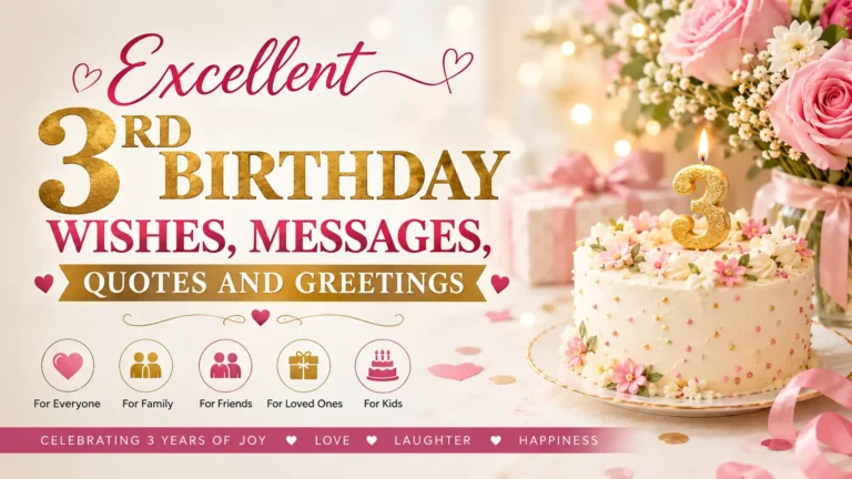 3rd birthday wishes