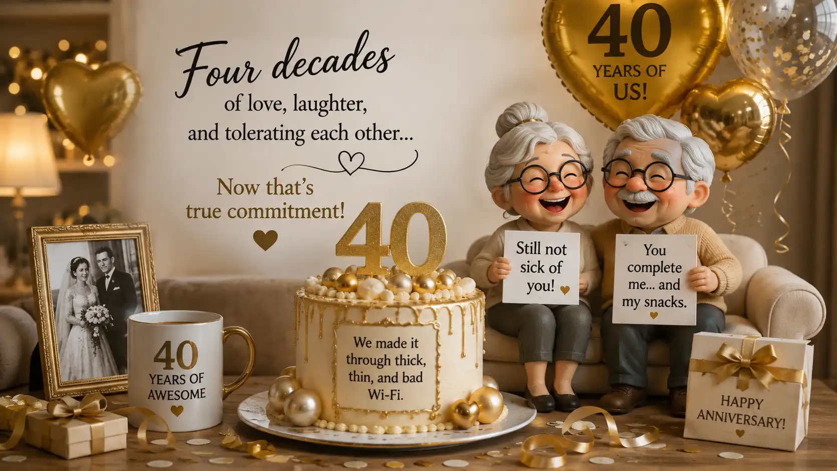40 year anniversary wishes for couple funny