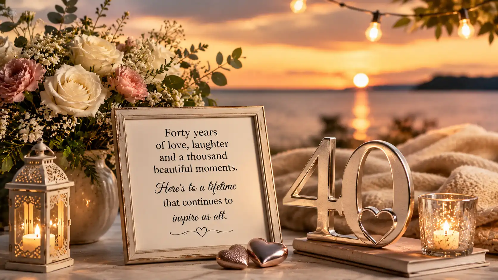 40 year anniversary wishes for wife in english