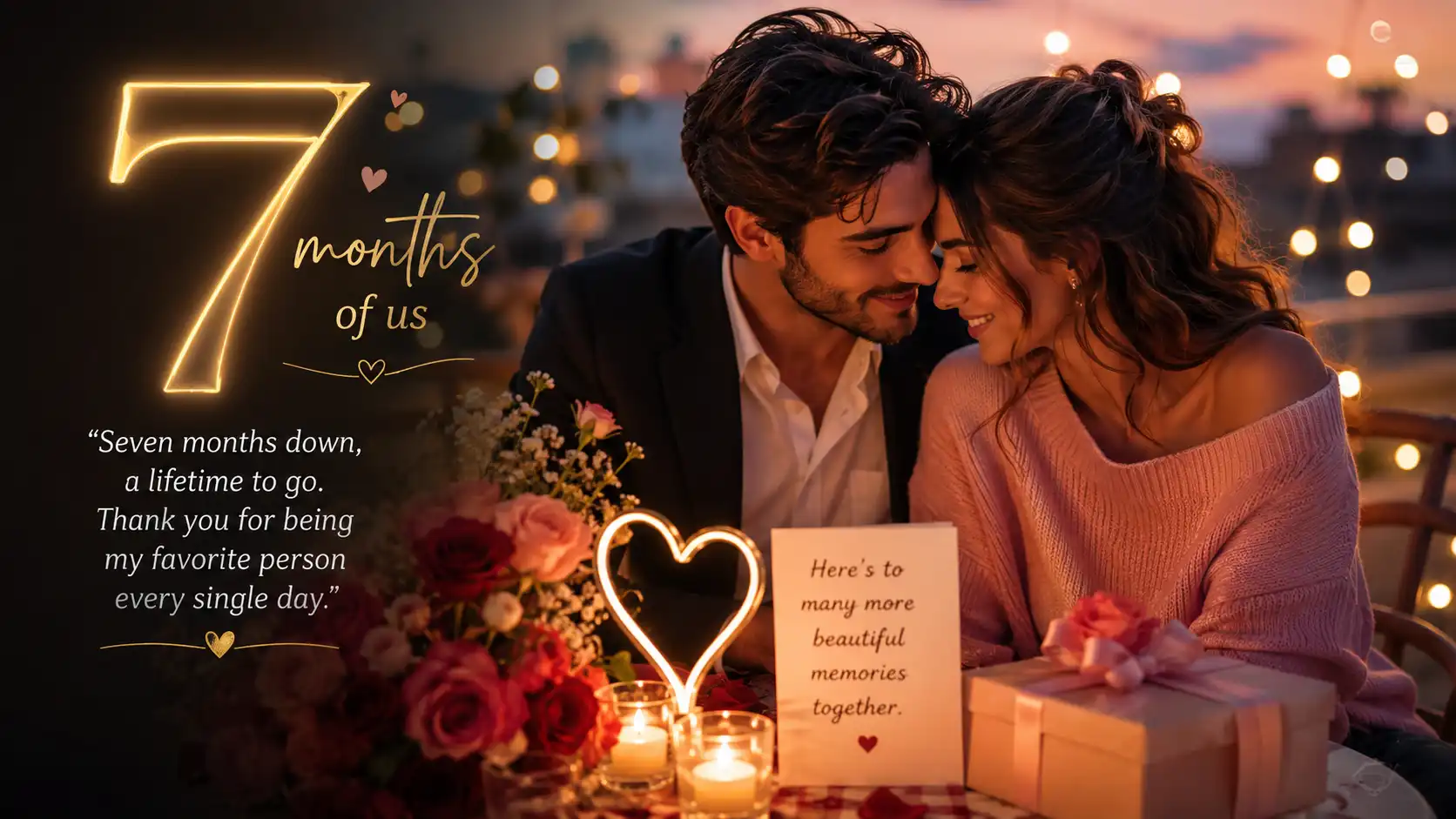 7 month anniversary wishes for wife in english