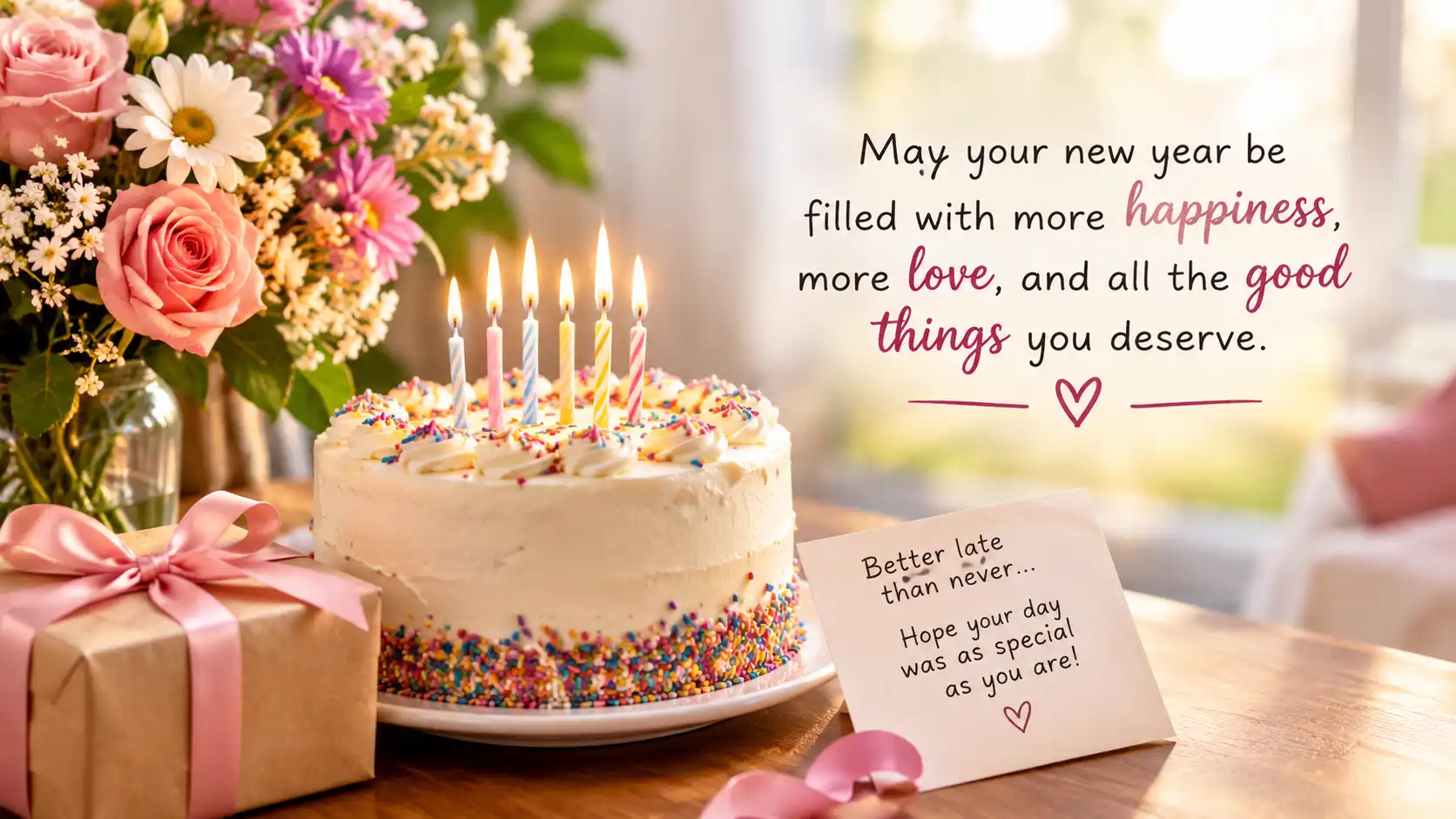 Belated birthday wishes for Husband