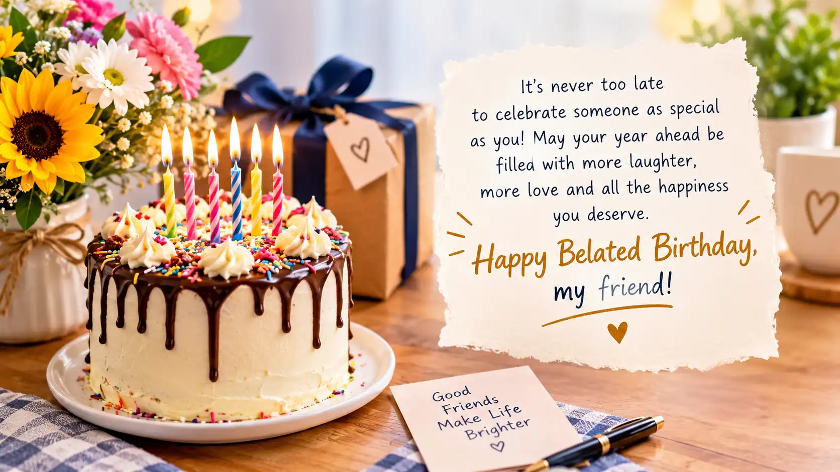 Female belated birthday wishes