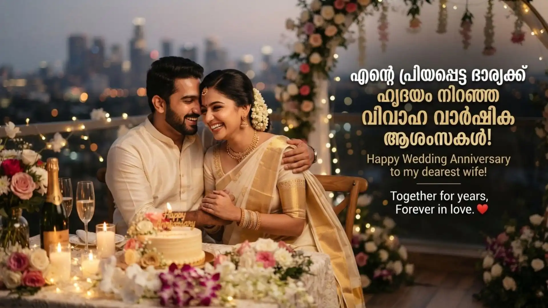 Funny anniversary wishes for wife in english