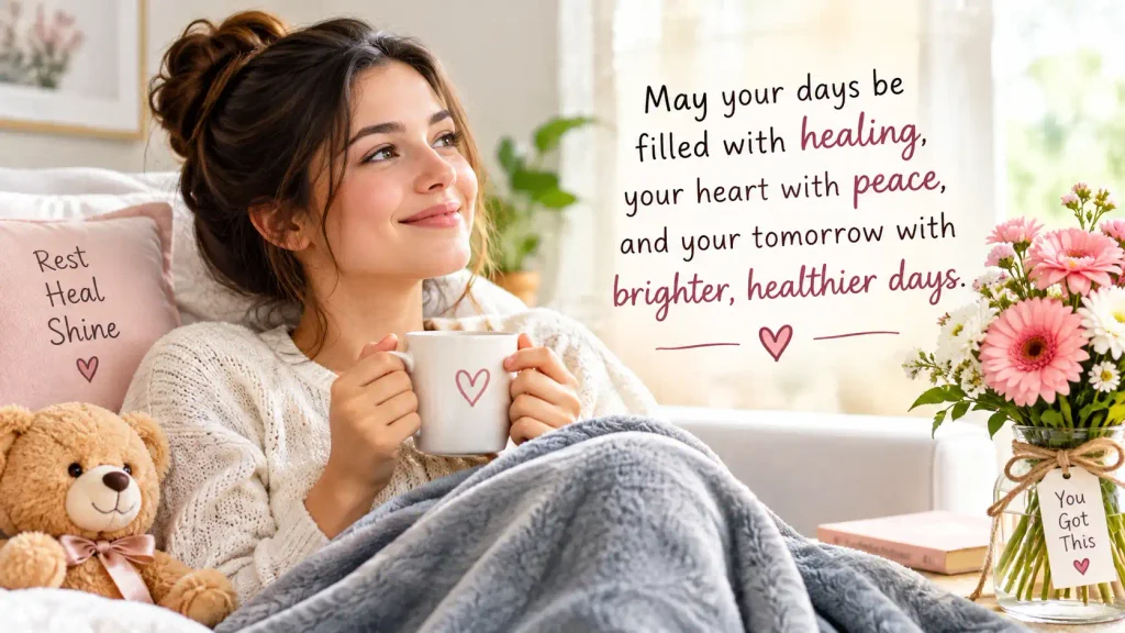 Get well soon wishes to my love
