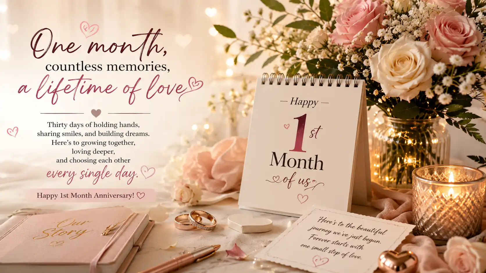 Happy 1 month anniversary my love